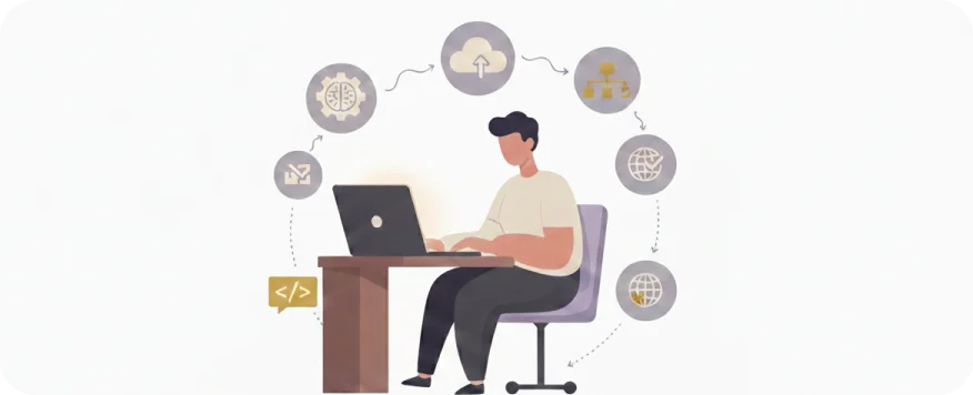 ML engineer workflow illustration